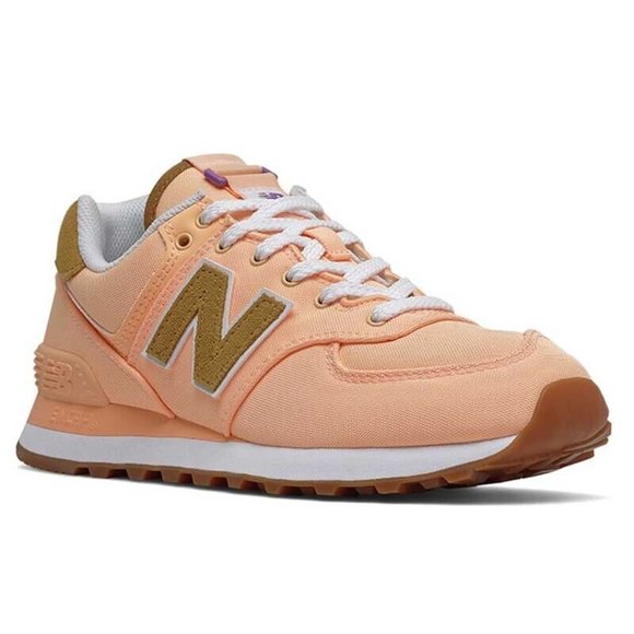 New Balance Peach and Brown Sneakers - Picture 2 of 10